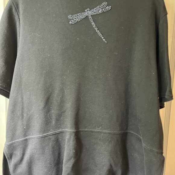 Richard and Company Womens Black Sleeveless Dress and Jacket with Dragonflies M - Picture 6 of 8